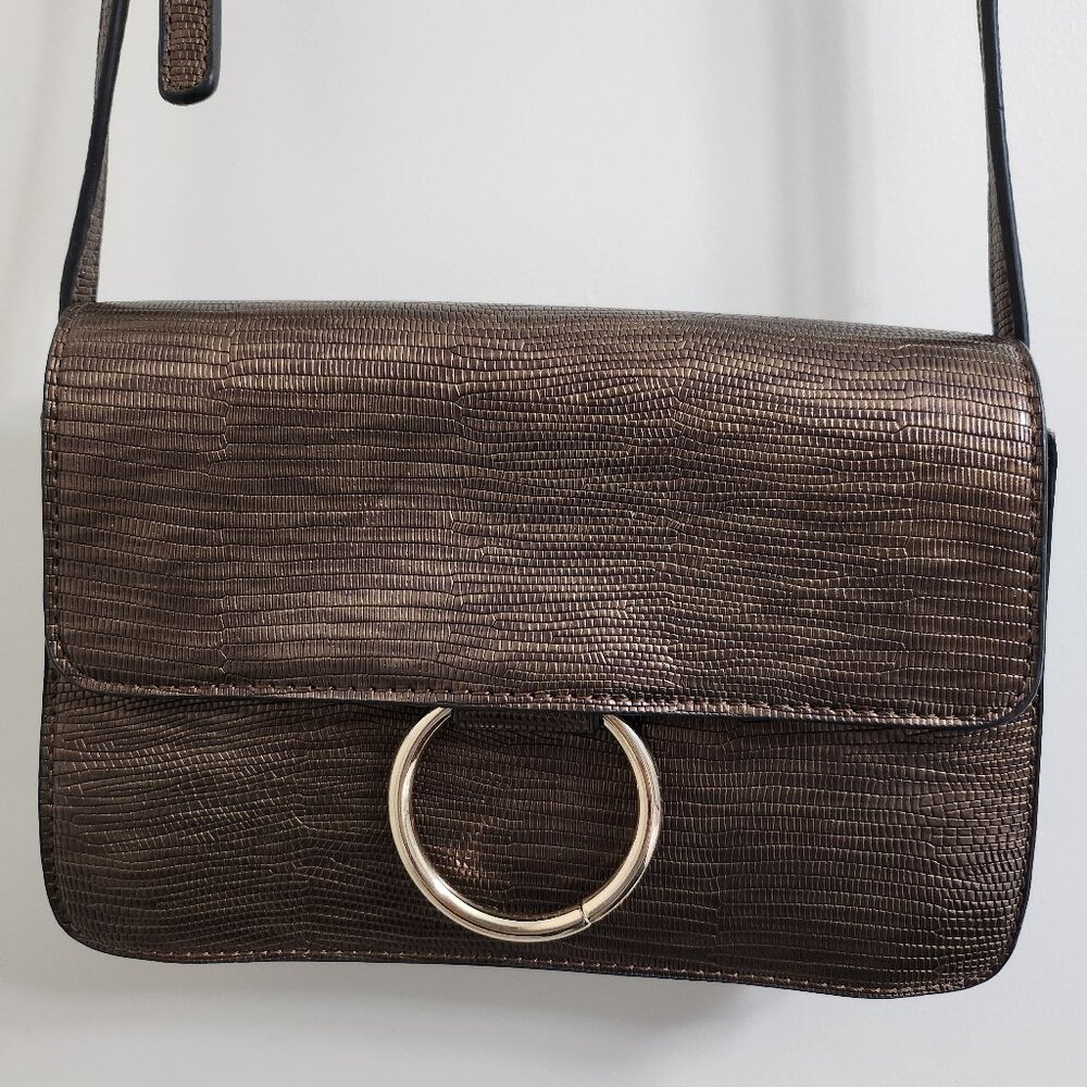 Bronze Crossbody with Gold Accent